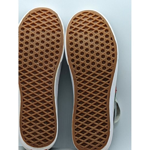 RARE Custom Vans Old School Red Rose Embroidered Patch Collection Women's SZ 7 - Picture 6 of 8